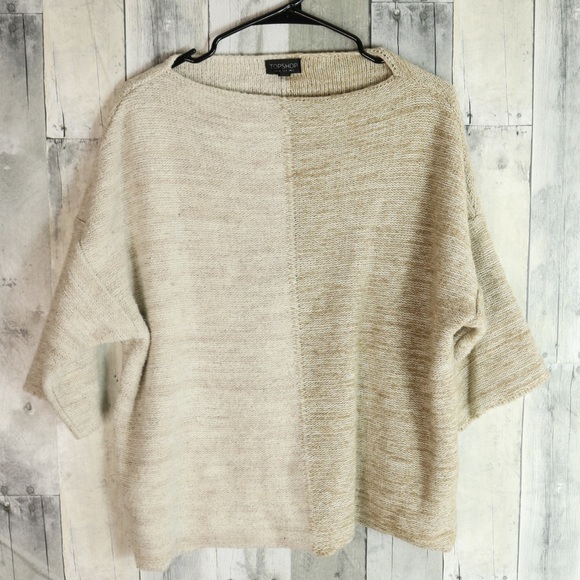 Topshop Sweaters - Topshop Size 4 Short Sleeve Loose Fit Sweater